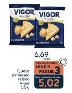 Coop Queijo parmesão ralado Vigor oferta