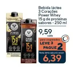 Coop Bebida láctea 3 Corações Power Whey oferta