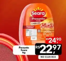 Supermercados Rex Presunto seara oferta