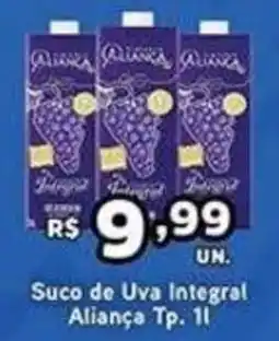 Cidade Supermercados Suco de Uva Integral Aliança oferta