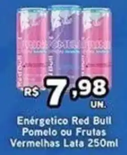 Cidade Supermercados Enérgetico Red Bull Pomelo ou Frutas Vermelhas oferta