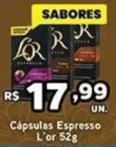 Cidade Supermercados Cápsulas Espresso L'or oferta