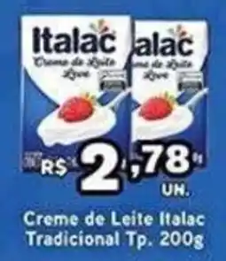 Cidade Supermercados Creme de Leite Italac Tradicional oferta