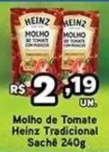 Cidade Supermercados molho de tomate heinz tradicional sachê oferta