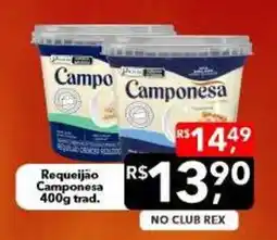 Supermercados Rex Requeijão Camponesa oferta