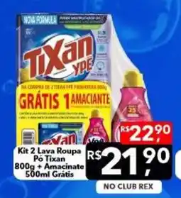 Supermercados Rex Kit 2 Lava Roupa Pó Tixan oferta