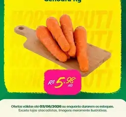Comercial Esperança Cenoura kg oferta