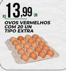 Supermercado Precito ovos vermelhos oferta