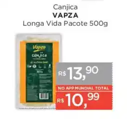 Supermercados Mundial Canjica vapza longa vida pacote oferta
