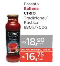 Supermercados Mundial Passata italiana cirio oferta