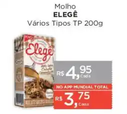 Supermercados Mundial Molho elegê vários tipos tp oferta