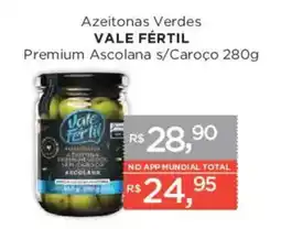 Supermercados Mundial Azeitonas verdes vale fértil oferta