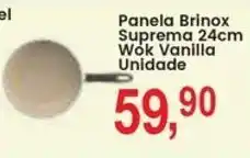Federzoni Supermercados Panela Brinox Suprema 24cm Wok Vanilla Unidade oferta