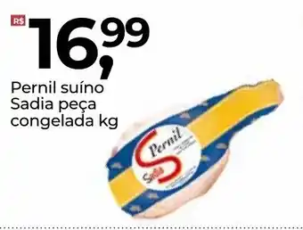 Frangolândia Pernil suino Sadia peca cong. 1kg oferta