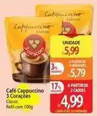 Atacadão 3 corações - café cappucino oferta