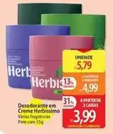 Atacadão Herbissimo - desodorante em creme oferta