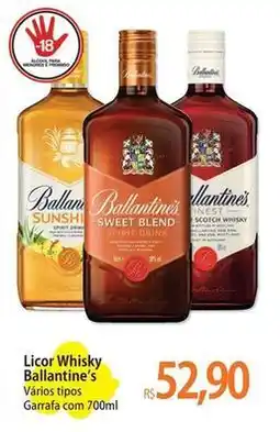 Atacadão Ballantine´s - licor whisky oferta
