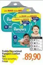 Atacadão Pampers - fralda descartável confort sec oferta