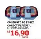 Assaí Atacadista De - conjunto de potes conect plasútil oferta