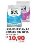 Assaí Atacadista Sol - lava-roupas em po girando tipos oferta