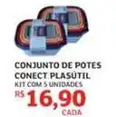 Assaí Atacadista Conjunto de potes conect plasútil oferta