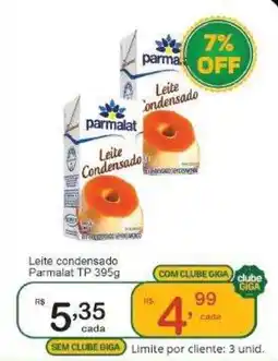 Giga Atacado Leite condensado Parmalat TP oferta