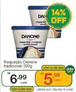 Giga Atacado Requeijão Danone tradicional oferta