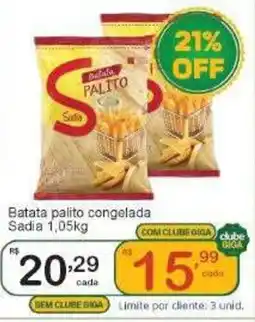 Giga Atacado Batata palito congelada Sadia oferta