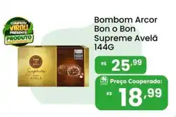 Coocerqui Bombom Arcor Bon o Bon Supreme Avelã oferta