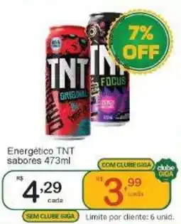 Giga Atacado Energético tnt sabores oferta