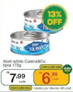 Giga Atacado Atum sólido Cuisine&Co oferta