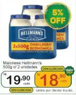 Giga Atacado Maionese hellmann's oferta