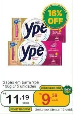 Giga Atacado Sabão em barra Ypé oferta