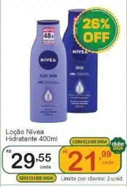 Giga Atacado Loção nivea hidratante oferta