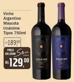 Festval Vinho Argentino Mascota Unánime oferta