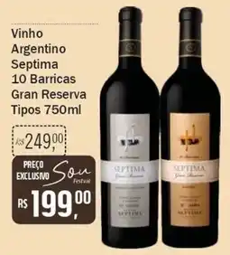 Festval Vinho Argentino Septima 10 Barricas Gran Reserva Tipos oferta