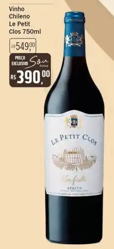 Festval Vinho chileno le petit clos oferta