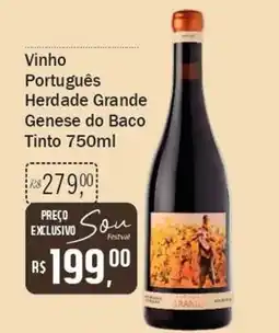 Festval Vinho Português Herdade Grande Genese do Baco Tinto oferta