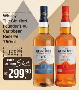 Festval Whisky the glenlivet founder's ou caribbean reserve oferta