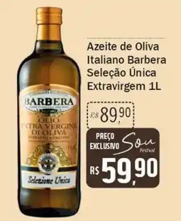 Festval Azeite de Oliva Italiano Barbera Seleção Única Extravirgem oferta