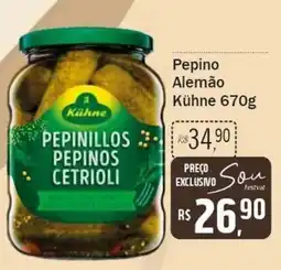 Festval Pepino alemão kühne oferta