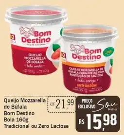 Festval Queijo mozzarella de búfala bom destino oferta