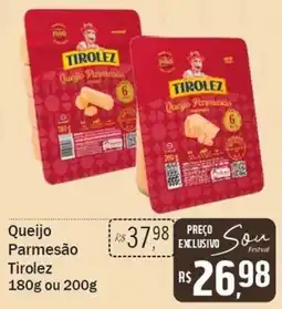 Festval Queijo Parmesão Tirolez oferta