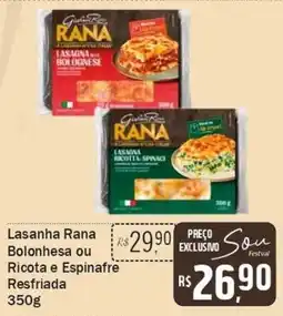 Festval Lasanha rana bolonhesa ou ricota e espinafre oferta