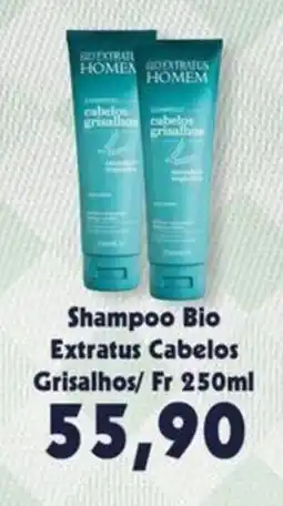 Supermercados Tauste Shampoo bio extratus cabelos grisalhos oferta
