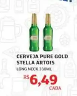 Assaí Atacadista Cerveja pure gold stella artois long neck oferta