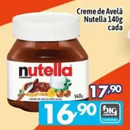 Supermercados Big Compra Creme de Avelã Nutella oferta