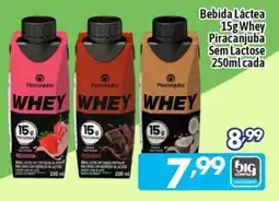 Supermercados Big Compra Bebida Láctea Whey Piracanjuba oferta