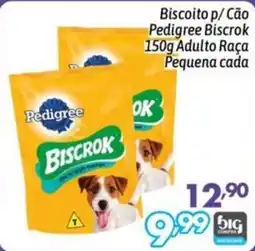 Supermercados Big Compra Biscoito p/ Cão Pedigree Biscrok oferta