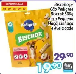 Supermercados Big Compra Biscoito p/ Cão Pedigree Biscrok oferta